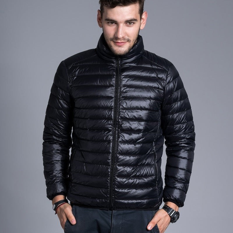 Men's lightweight quilted puffer jacket