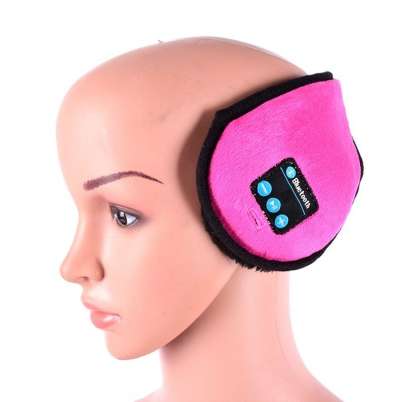 Plush Bluetooth earmuffs headphones