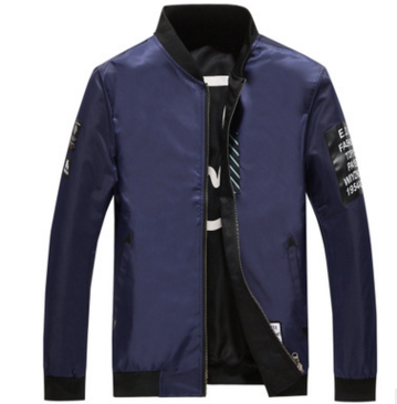 Men's reversible bomber jacket in army green