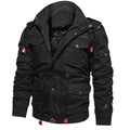 Men's hooded military style winter jacket