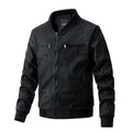 Men's faux suede bomber jacket