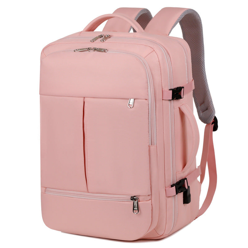 Large travel laptop backpack with many pockets