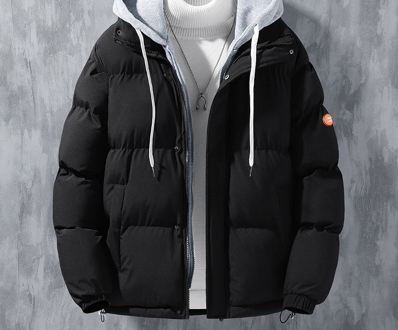 Men's hooded puffer jacket