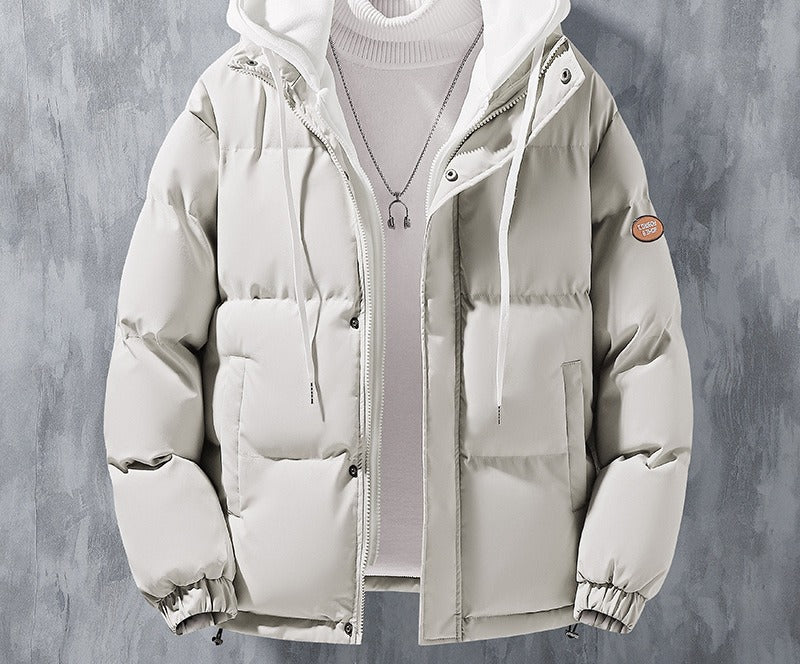 Men's hooded puffer jacket