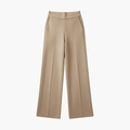 Women’s Knitted Pants with Elastic Waist and Wide Legs