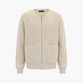 Men’s Cardigan with Front Zip and Pockets