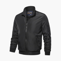 Men’s Bomber Jacket with Zip Fastening and Ribbed Hem