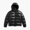 Men’s Quilted Jacket with Front Zip and Padded Lining