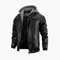 Men’s Hooded Jacket with Zip Fastening and Ribbed Cuffs