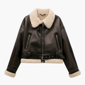 Women’s Zip Jacket with Belted Hem and Inner Lining