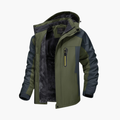 Men's Outdoor Jacket with Hood and Zipper