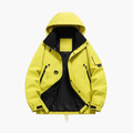 Men's Hooded Jacket with Zipper and Pockets