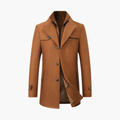 Men's Jacket with Lapel Collar and Buttons
