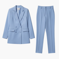 Women’s Suit Set with Blazer and Straight Pants