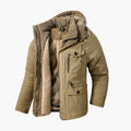 Men's Winter Jacket with Hood and Pockets