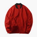 Men’s Bomber Jacket with Concealed Zip and Elastic Cuffs