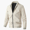 Men’s Bomber Jacket with Zip Front and Elastic Cuffs