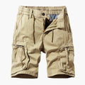 Men's Cargo Shorts with Drawstring and Zipper Pockets