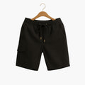 Men's Cargo Shorts with Elastic Waistband and Flap Pocket