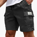 Men's Cargo Shorts with Multiple Pockets and Adjustable Waist