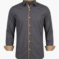 Men’s Classic Collar Button-Down Shirt – Long Sleeve Dress Shirt