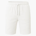 Men's Cotton Linen Shorts with Elastic Waistband and Side Pockets