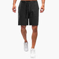 Men's Knee-Length Shorts with Elastic Waistband and Drawstring