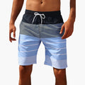 Men’s Mid-Length Board Shorts with Drawstring Waist