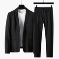 Men's Notch Lapel Blazer and Straight Leg Pants Two-Piece Suit