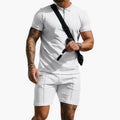 Men's Polo Shirt with Side Pockets and Textured Surface