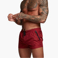Men’s Shorts with Elastic Waistband and Zippered Pockets