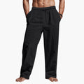 Men’s Relaxed Fit Pants with Elastic Waist and Pockets
