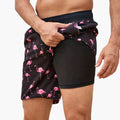 Men’s Swim Trunks with Drawstring Waist and Pockets