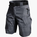Men's Utility Shorts with Elastic Waistband and Flap Pockets