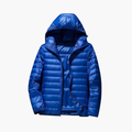 Men's Quilted Jacket with Hood and Zip