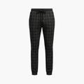 Men’s Check Pants with Adjustable Waistband and Straight Legs