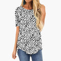 Women’s Animal Print T-Shirt with Round Neck