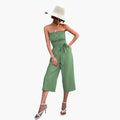 Women’s Bandeau Jumpsuit with Pockets – Sleeveless One-Piece