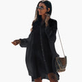 Women’s Beach Cover-Up with V Neck and Short Sleeves