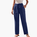 Women’s Beach Pants with Elastic Waist and Side Pockets
