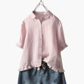 Women’s Blouse with Collar and Button Up Closure