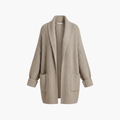 Women’s Cardigan with V Neck and Patch Pockets