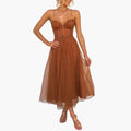 Women’s Chiffon Dress with Strap Neckline