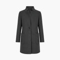 Women’s Coat with Stand Collar and Pockets