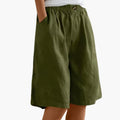 Women’s Elastic Waist Shorts with Pockets