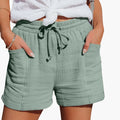 Women’s Elastic Waist Summer Shorts with Pockets