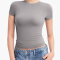 Women’s Fitted T-Shirt with Round Neck and Short Sleeves