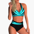 Women’s High-Waisted Cross Front Bikini Set