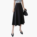 Women's High Waist A-Line Midi Skirt