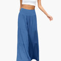Women’s High Waist Pants with Pleats and Wide Leg